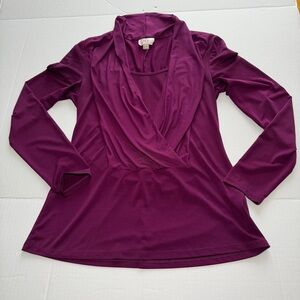 ECI Deep Purple/Burgundy Women's Blouse
